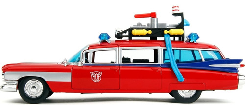 Jada 1:24 Ecto 1 Ghosbuster Optimus Prime Cazafantasma