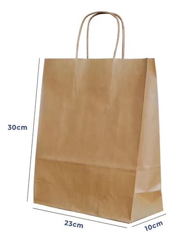 Sacola Papel Kraft M 23x30x10cm 50und Acesso® Monolúcido Embalage...