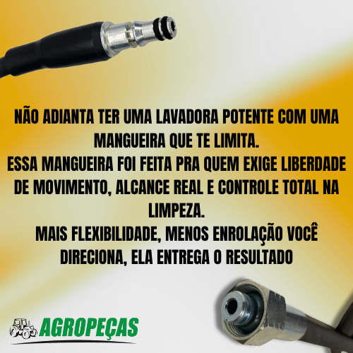 Mangueira Karcher Compacta 7m Alta Pressão Reforçada Em Aço