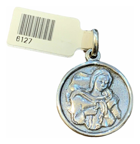 Medalla Virgen Desatanudos 21 Mm, Plata 925. Tuset.