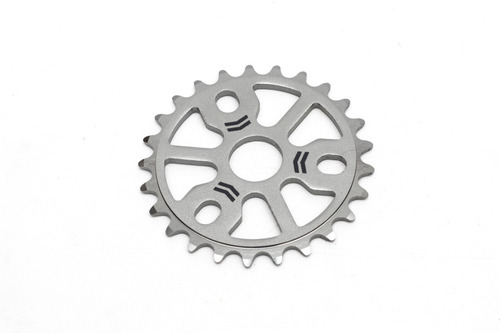 Imagen 3 de 3 de Plato Bmx Haro Forum Lite 25t Plateado Gris Linea Pro Bmx
