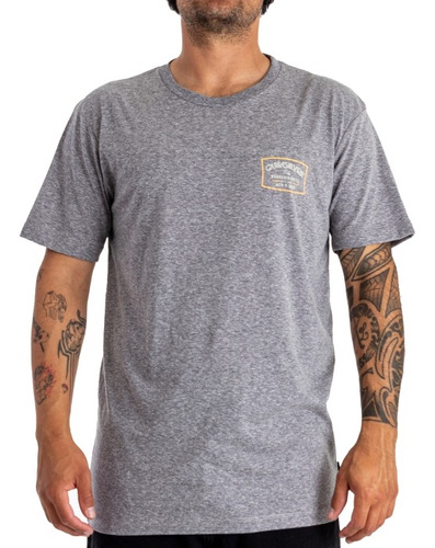 Remera Manga Corta Quiksilver Hombre Melange Nueva Senise