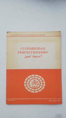 Libro Culpabilidad, Perfeccionismo ¿qué Hacer?, Ihs