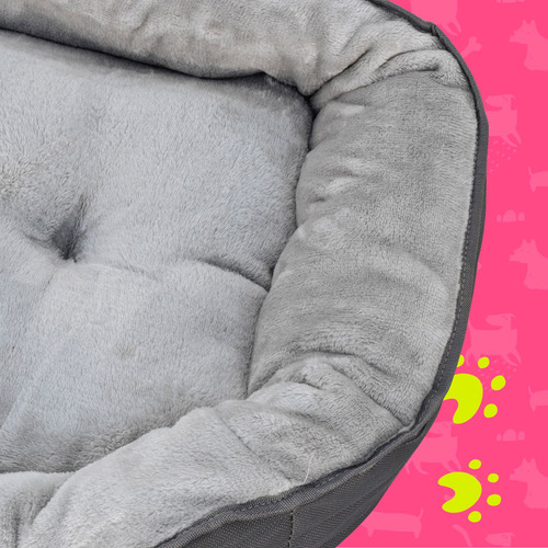 Cama Samba Para Perros Pequeños Color Gris Claro