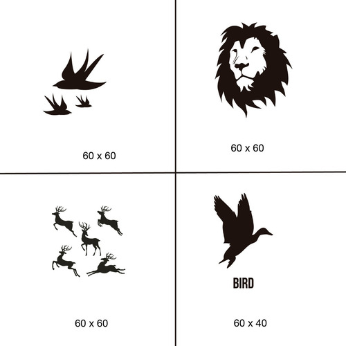 Imagen 6 de 7 de Vinilos Decorativos De Pared - Animales