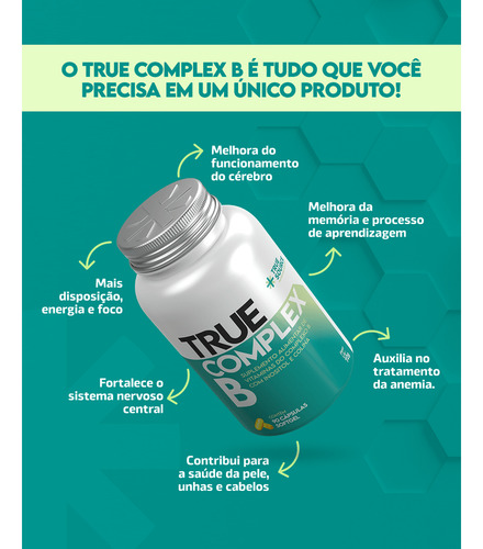 True Complex B - 90 Cápsulas - True Source