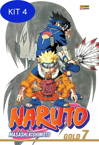 Kit 4 Livro Naruto Gold - Volume 07 Masashi Kishimoto