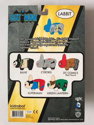 Batman Labbit Kidrobot Dc Comics Conejo Bunny Frank Kozik Batman Labbit Kidrobot Dc Comics Conejo Bunny Frank Kozik