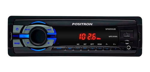 Radio Auto Pósitron Sp2210ub Usb Mp3 Fm 2 Años Garantía
