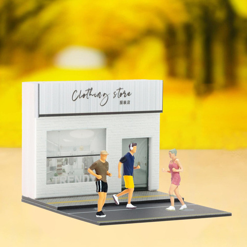 Diseño De Modelo En Miniatura De Figura De Tienda De Ropa