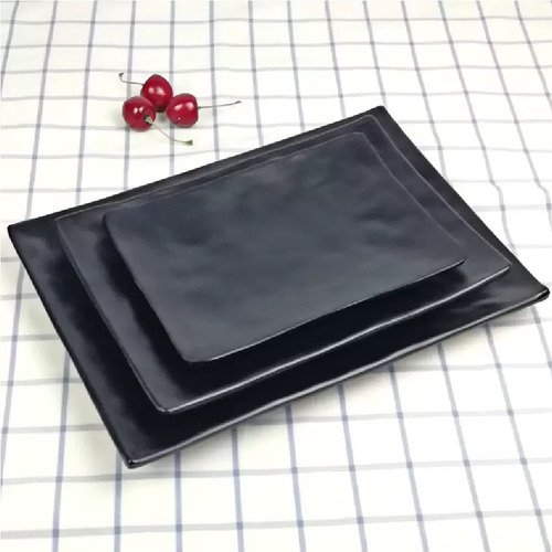 Imagem 5 de 5 de Prato Melamina Retangular Sushi Comida Japonesa Shimeji 20cm