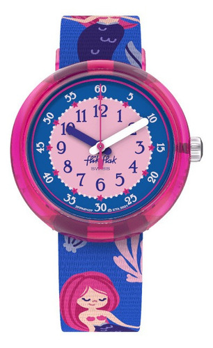 Reloj Flik Flak Seareni Fpnp107 Color de la correa Azul Color del bisel Azul Color del fondo Azul