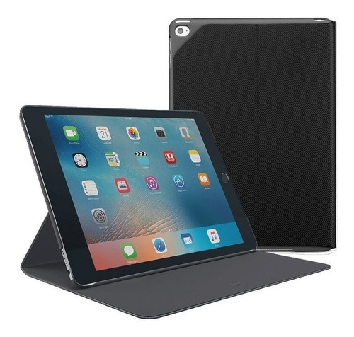 Case Logitech Hinge Folio Para iPad Air 2 A1566 A1567 Carbón