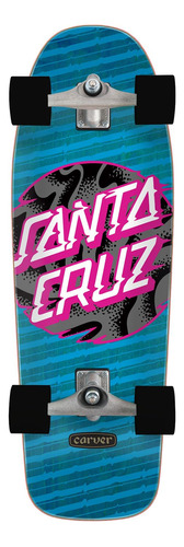 Santa Cruz Vivid Dot - Patineta Cruzer De 9.80 X 30.20 Pulga