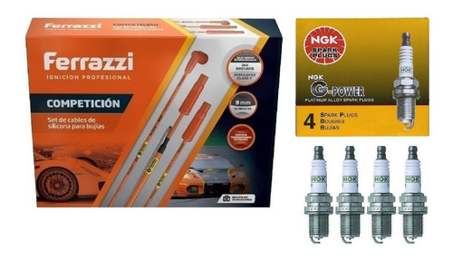 Kit Cables Ferrazzi Y Bujias Competicion Fiat Regatta 85