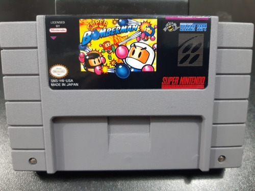 Fita De Super Nintendo Super Bomberman 