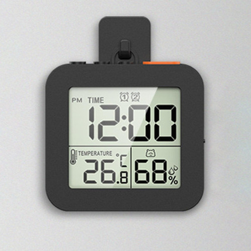 Reloj De Baño Digital Temporizador De Ducha Con Negro