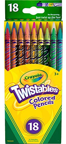 Lápices De Colores Twistable Crayola, 18 Unidades