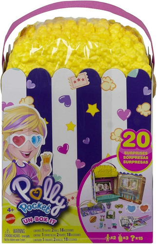 Polly Pocket Cofre De Pochoclos Con Accesorios Gvc96 Mattel