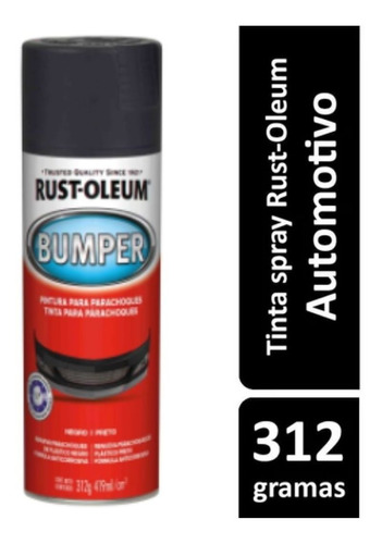 Spray Para Parachoque Bumper Preto Fosco 312g Rust Oleum