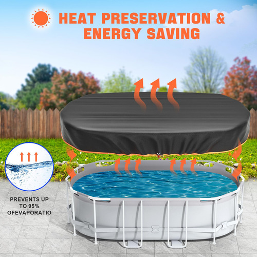 Cubierta Rectangular Piscina 3,66 X 7,32 M Solar Mmg