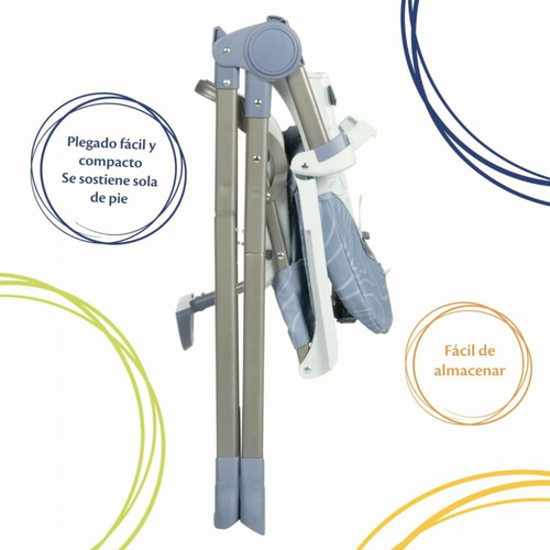 Cosco Simple Fold Silla Alta Ajustable, Se Pliega Y Se