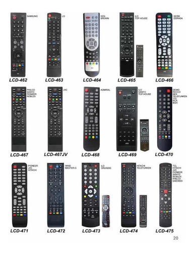 Control Remoto Tv Lcd Led Smart Todas Las Marcas Y Modelos