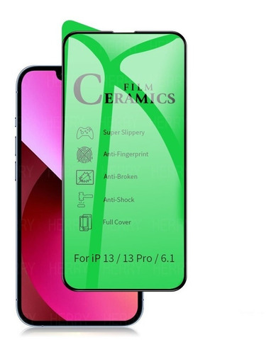 Film Glass Cerámico Antigolpe Anti Rayones Para iPhone 13