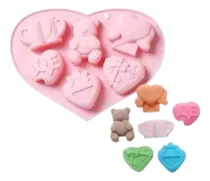 Comprar Molde De Silicona Jabones, Resina, Reposteria De Corazones
