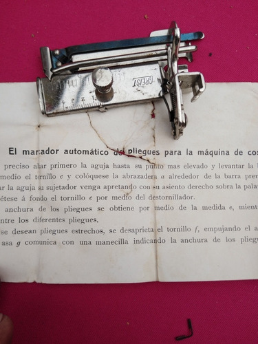 Marcador Automático De Pliegues Máquina De Coser Pfaff (Usado)