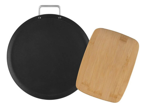 Batería De Cocina Negra De Aluminio 13 Piezas Vasconia Color Negro
