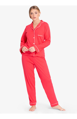 Pijama Set Pima Cotton - Alondra - Coral