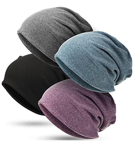 Set De Gorros Holgados De 4 Piezas Para Dormir