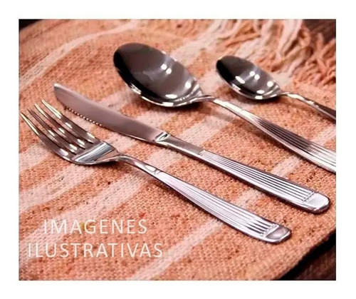 Imagen 3 de 8 de Cuchara De Mesa Carol Athenas De Acero Inoxidable X12 Cuotas
