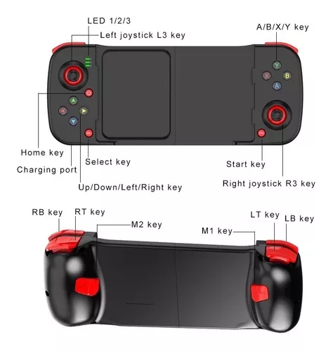 Controle De Jogos Bluetooth Para iPhone & Celular Android