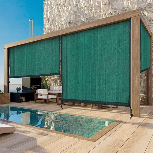 Tela Verde 95% - 2m X 6m Com Bainha E Ilhós Hv®