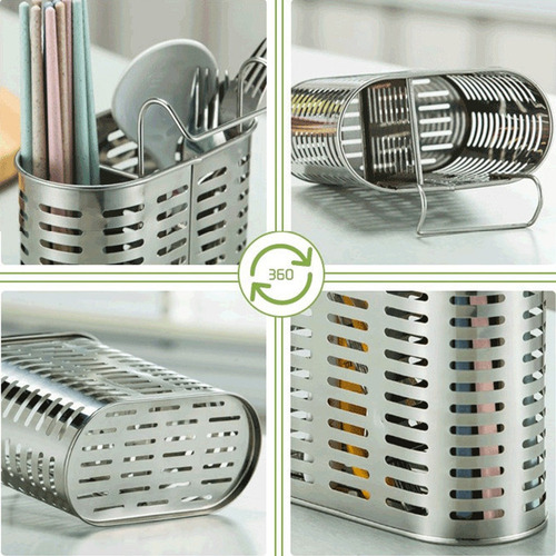 Soporte For Cubiertos De Acero Inoxidable Escurredor Cuchar