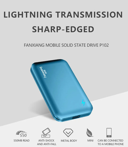 Imagen 6 de 9 de Disco Externo Solido Ssd Usb 3.2 Gen2+tipo-c