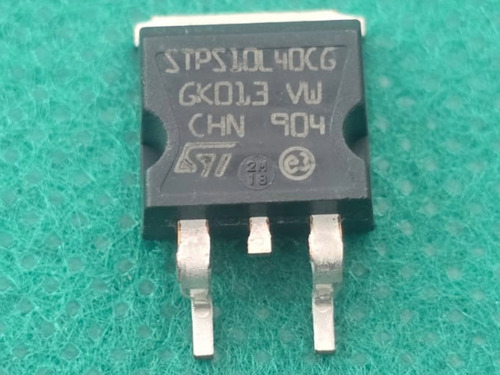 5x Diodo Schottky Stps10l40cg 10amp 40v Smd To263 St
