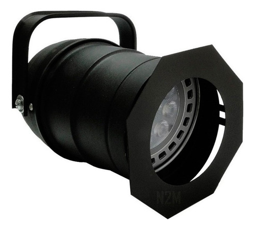 Spot Proyector Led Ar111 Tacho Cañon Vidriera Sl-1/2 Premium Color Negro
