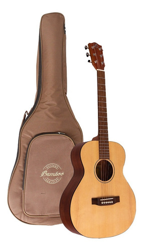 Bamboo Ga 38 Spruce Guitarra Acústica Con Tensor Y Funda