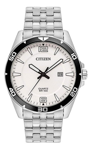 Reloj Análogo Para Hombre Citizen® Mod.quartz Bi5051-51a Color de la correa Gris Color del bisel Gris Color del fondo Gris