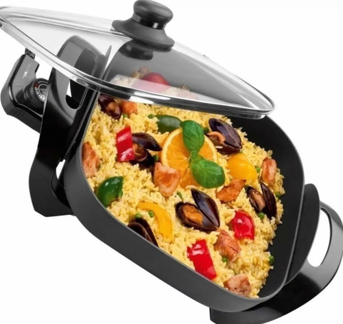 Imagen 3 de 7 de Olla Sartén Electrica Multicoccion Wok 1500w Antiadherente