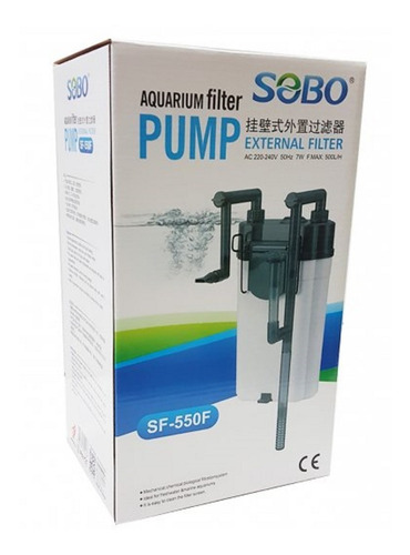 Filtro Canister Acuario Sobo Sf550f 500l/h Pez