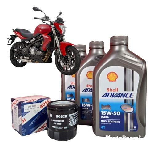 Kit Service Benelli Tnt 300-shell Sintetico+filtro Bosch