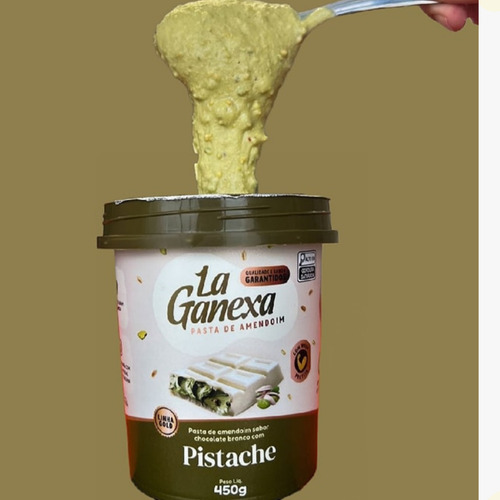 Pasta De Amendoim La Ganexa Com Whey Protein Zero Açúcar Pot