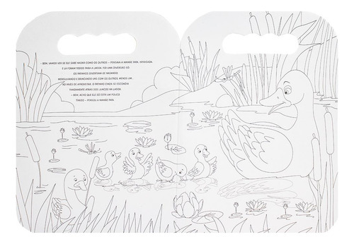 Livro De Colorir Com Alça: Patinho Feio, O, De Todolivro. Colorir Com Alça, Vol. 1. Editorial Brasileitura, Capa Mole, Edição 1 Em Português, 2023