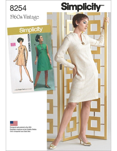 Patron Creative Simplicity Pattern 's Vestido Clasico Para