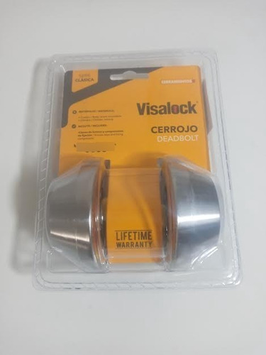 Cerradura Cerrojo Doble Llaves Cisa-visalock Nueva Ref 20