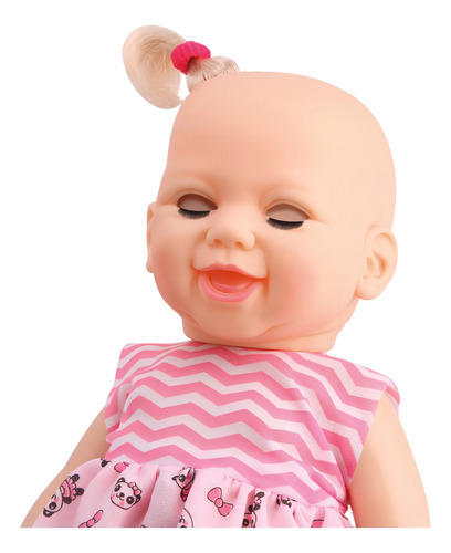 Boneca Abre E Fecha Os Olhos Aninha Dorme Bebê Com Fralda